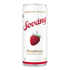 Sovány Sparkling Water, USDA Organic Raspberry, 24ct