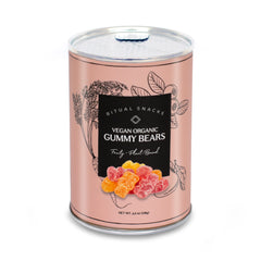 Gummy Bears, Organic Vegan, Ritual Snacks Canister 48ct/4.5oz