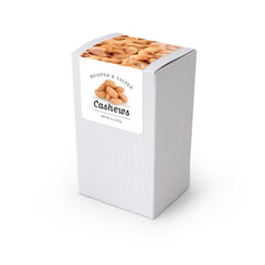 Cashews, Roasted & Salted, 5" White Box 48ct/4oz