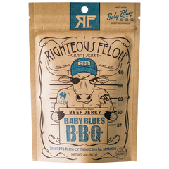 Righteous Felon® Craft Jerky, Baby Blues BBQ Beef 24ct/2oz