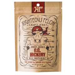 Righteous Felon® Craft Jerky, O.G. Hickory Beef 24ct/2oz