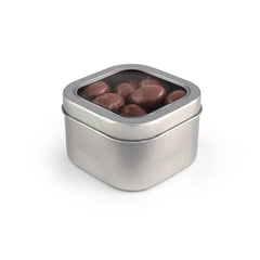 Almonds, Chocolate Covered, Tin Square Window 48ct/6.2oz